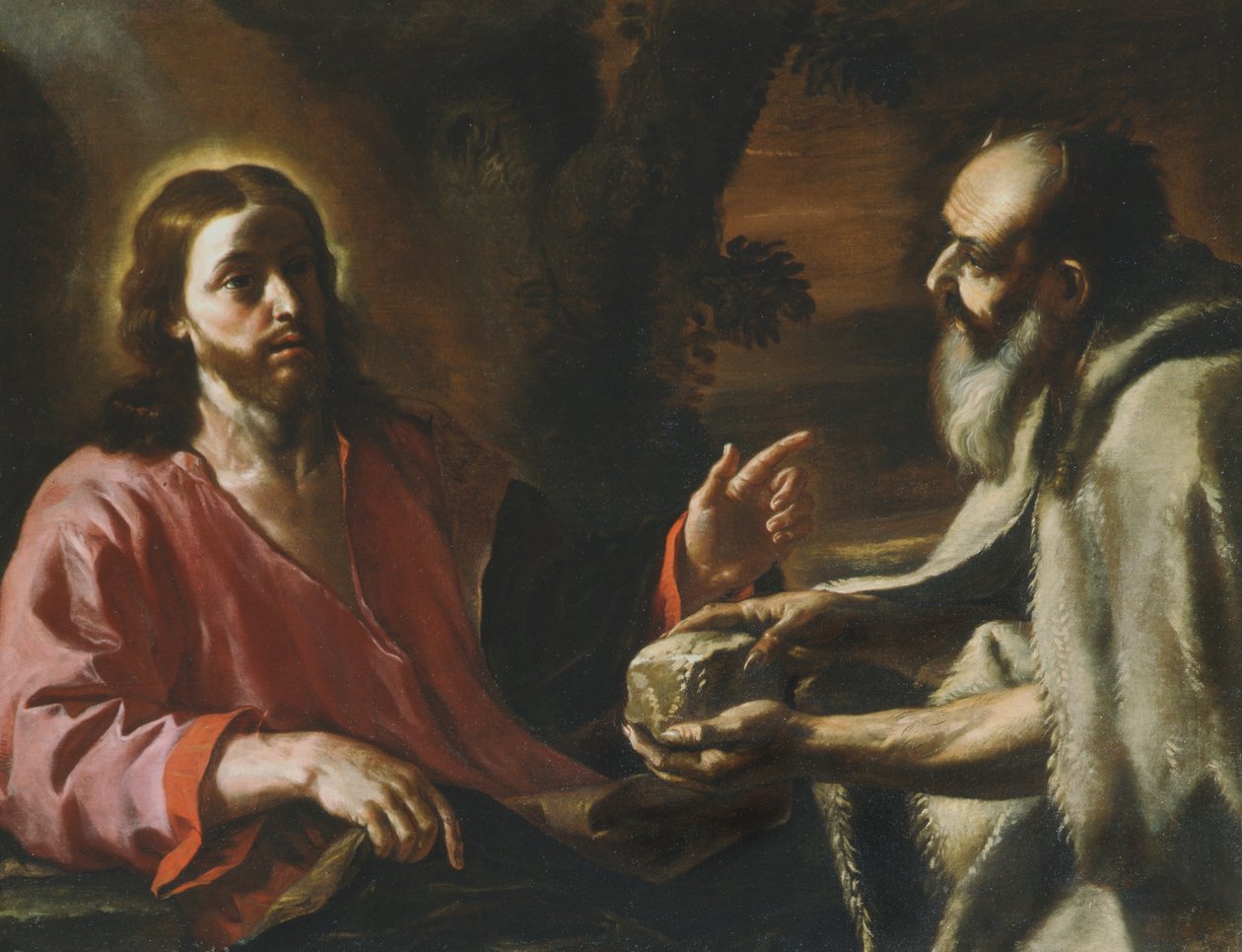 Christus wird von Satan versucht von Mattia Preti