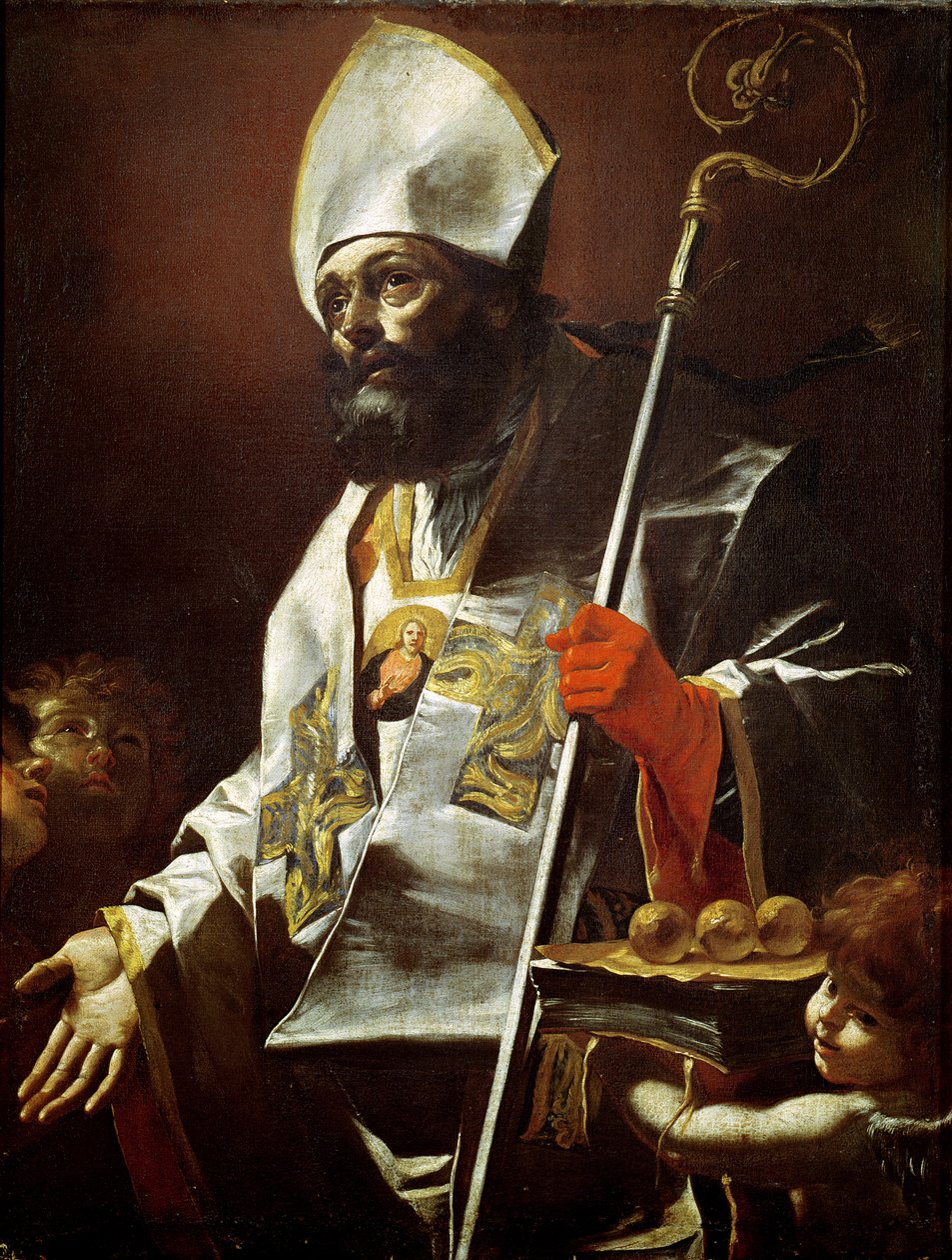 St. Nikolaus von Bari (gest. 346) von Mattia Preti