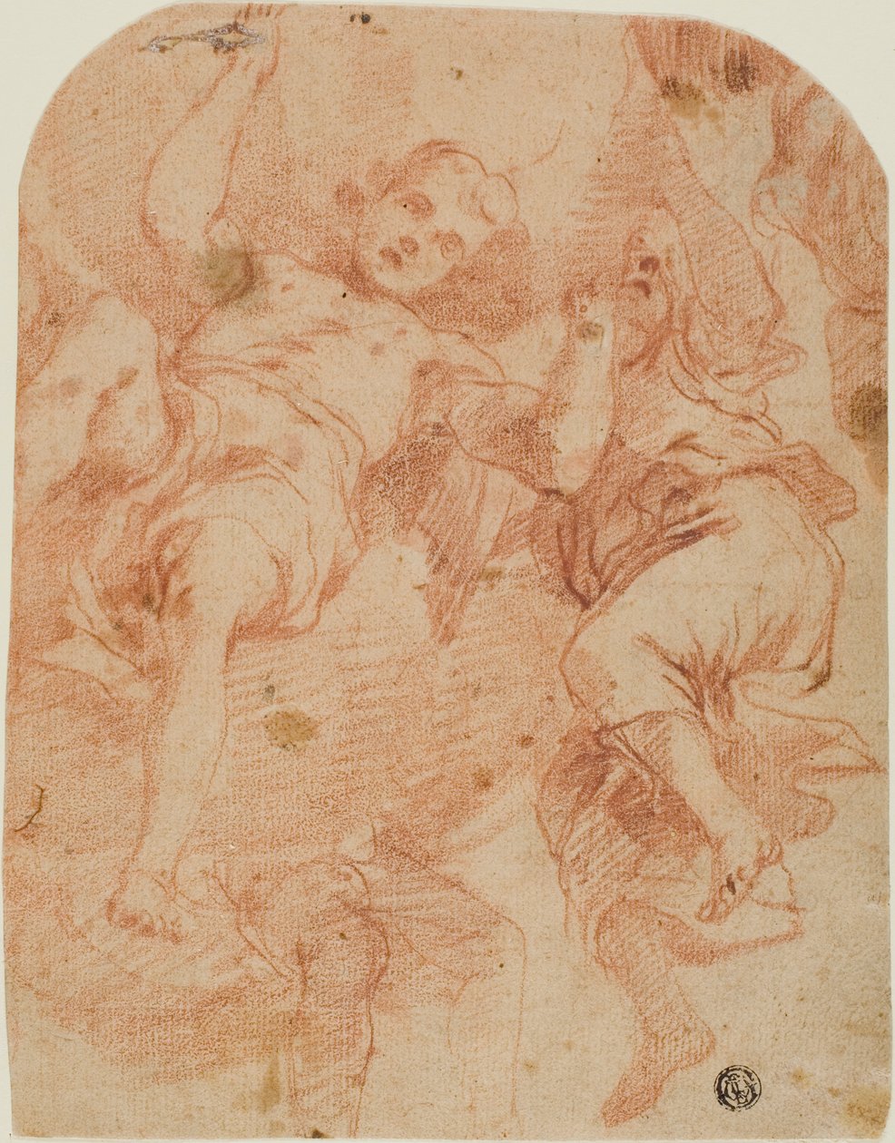 Studie von zwei Engeln von Mattia Preti