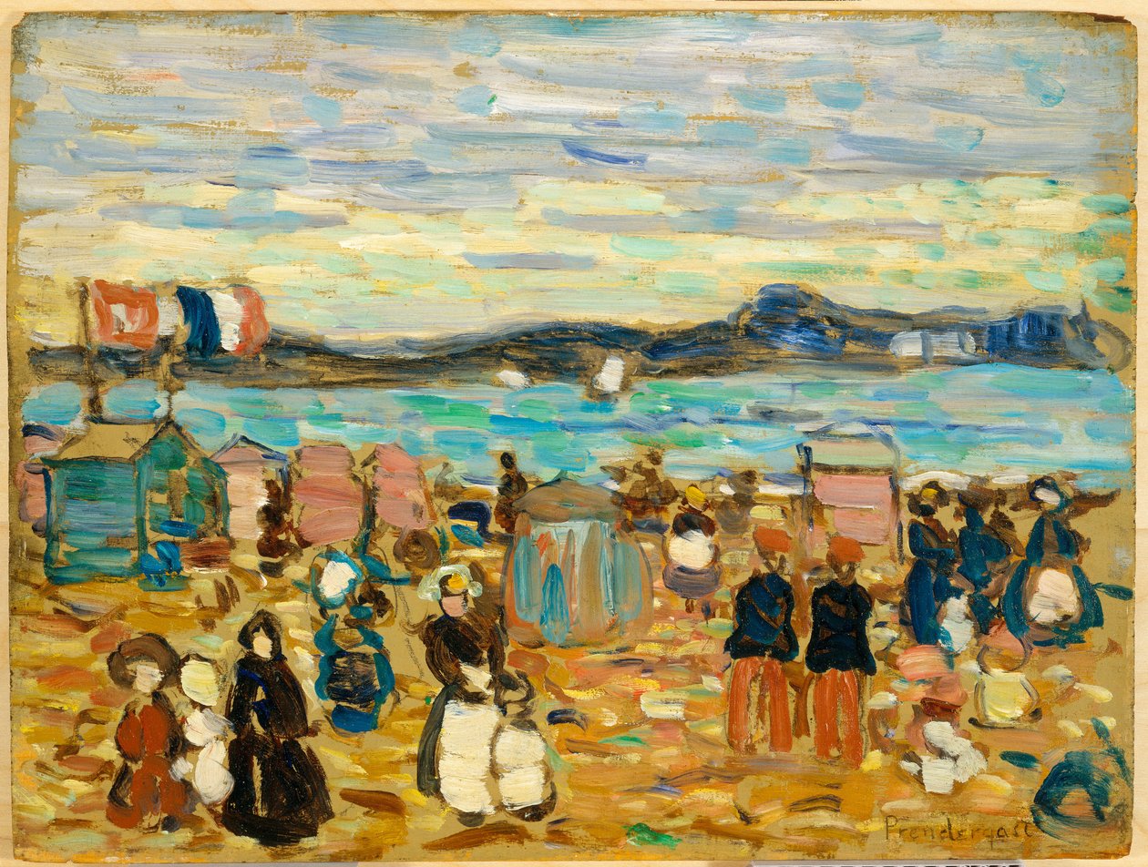 Badezelte, St. Malo, 1907 von Maurice Brazil Prendergast