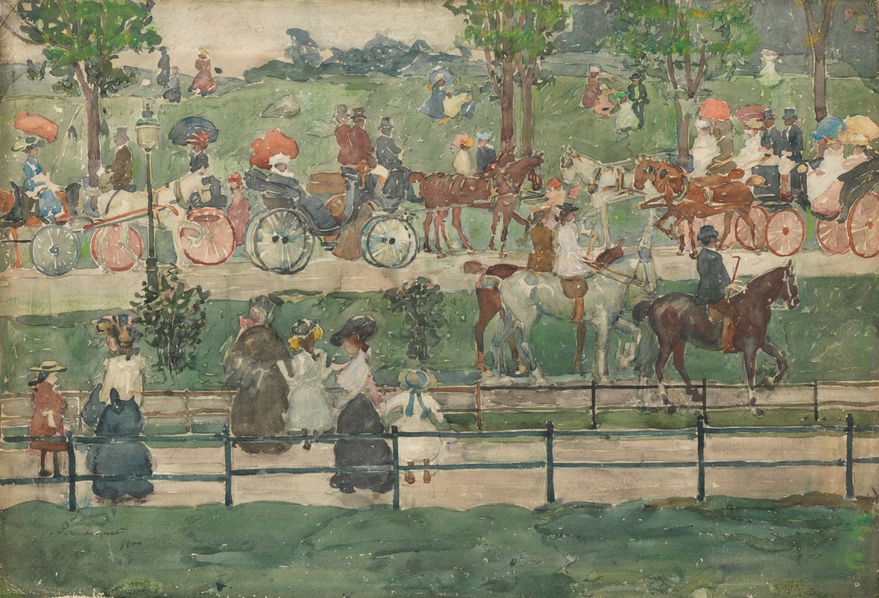 Central Park, 1900 von Maurice Brazil Prendergast
