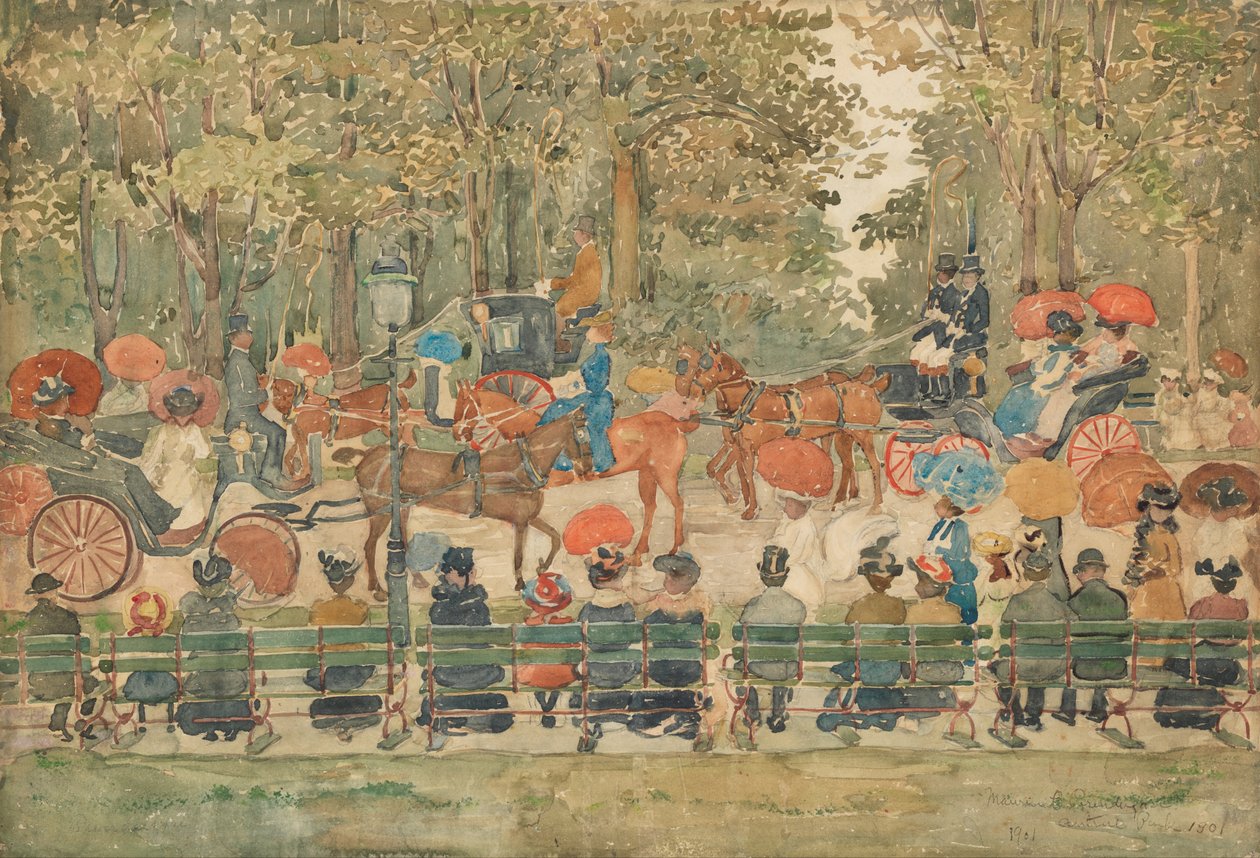 Central Park, 1901 von Maurice Brazil Prendergast