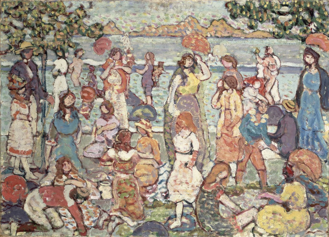 Landschaft mit Figuren, 1921 von Maurice Brazil Prendergast