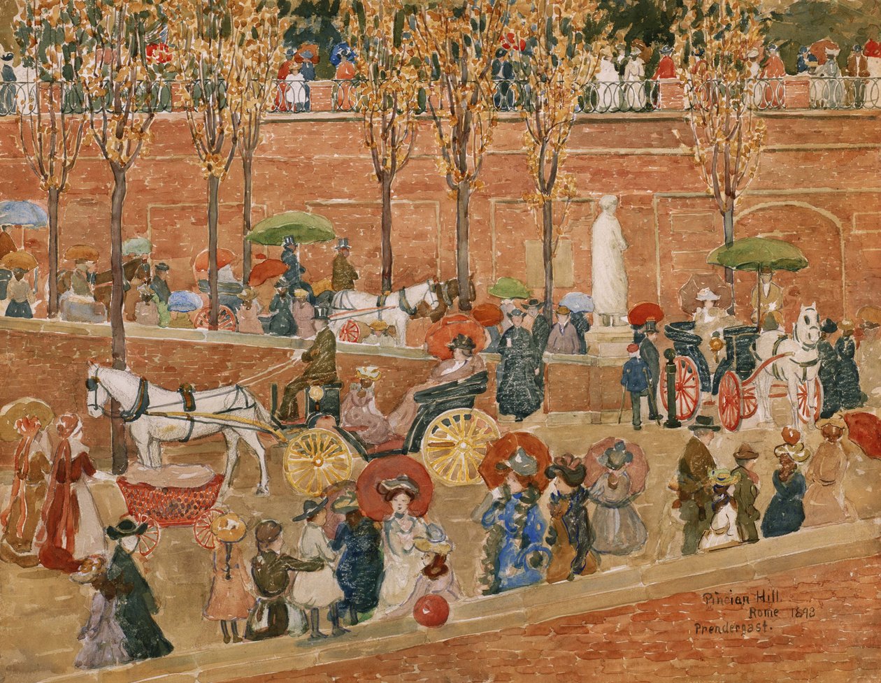 Pincian Hügel, Rom von Maurice Brazil Prendergast