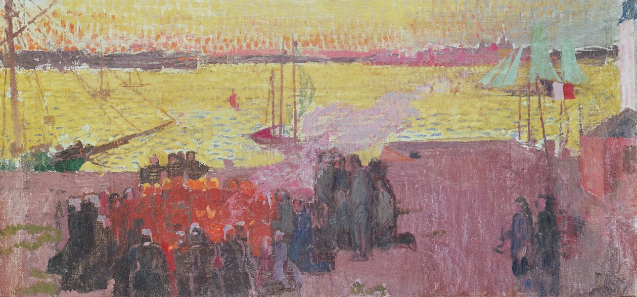Feuer von St. Jean auf der Ile Tudy, 1895 von Maurice Denis