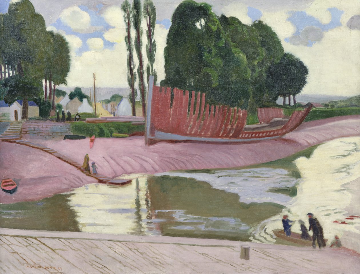 Landerneau-Fluss, 1924 von Maurice Denis