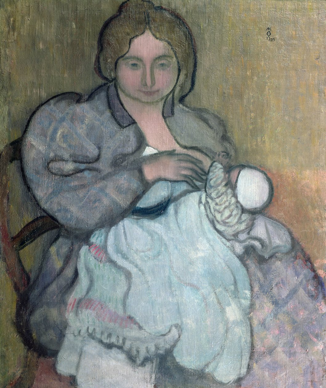 Mutterschaft mit weißem Kleid (Jean-Paul) ca. 1895 von Maurice Denis