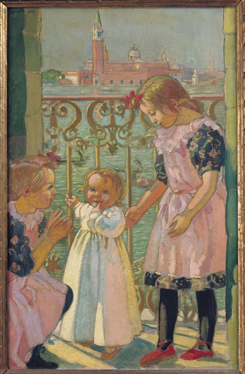 Auf einem venezianischen Balkon von Maurice Denis