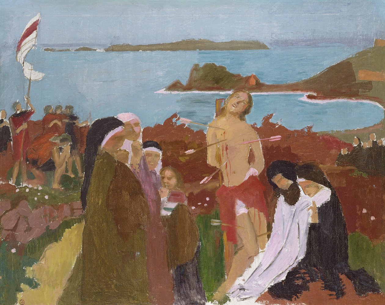 Heiliger Sebastian am Meer, 1912 von Maurice Denis