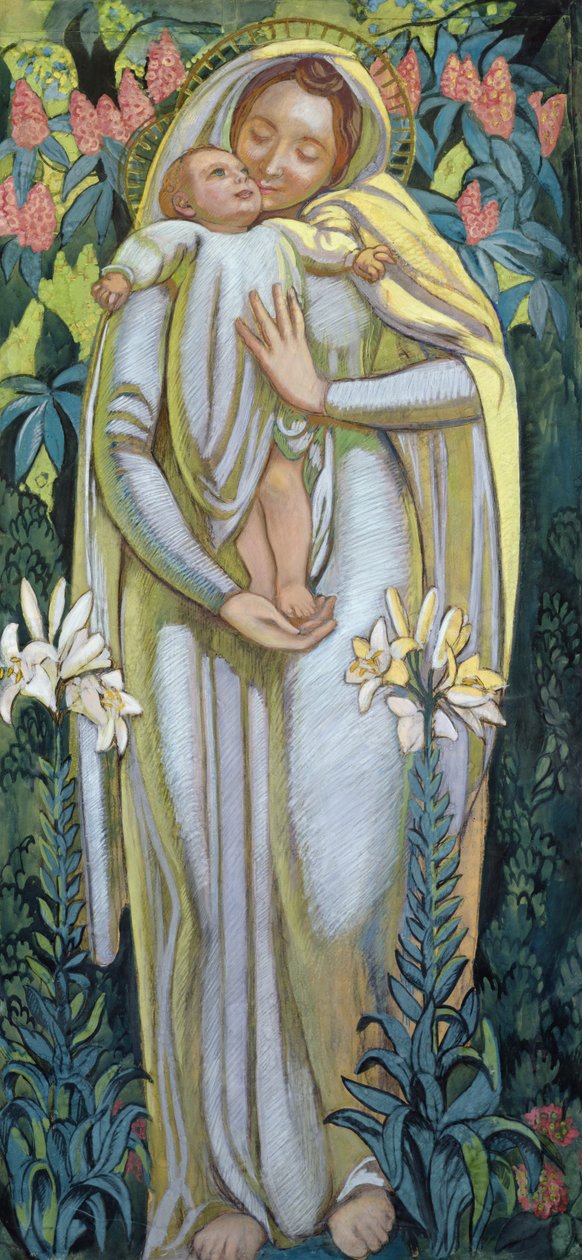 Die Jungfrau mit einem Kuss (1919) von Maurice Denis