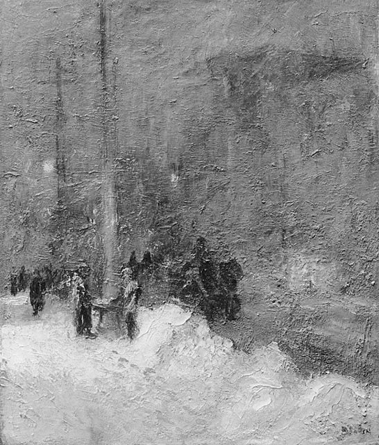 Schneesturm, Abend von Maurice Galbraith Cullen