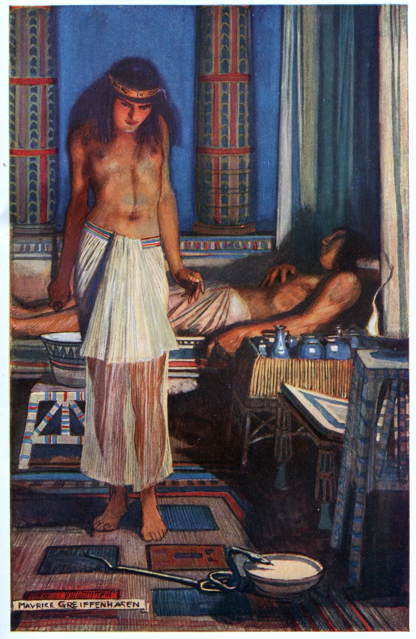 Die Verlockung der Schlangengöttin, Illustration aus 