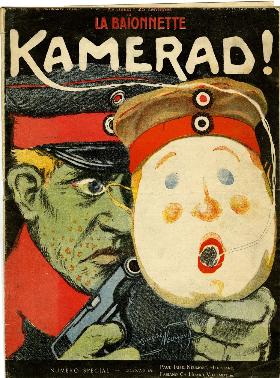 Kamerad!, aus einer Sonderausgabe von "La Baionnette", Nr. 18, 4. November 1915 von Maurice Louis Henri Neumont