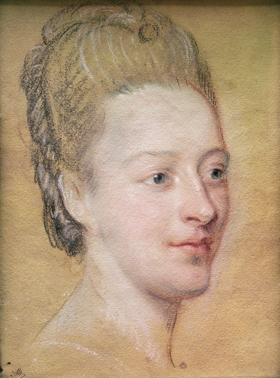 Porträt von Isabelle de Charriere (1740-1805) Belle de Zuylen, 1766 von Maurice Quentin de La Tour