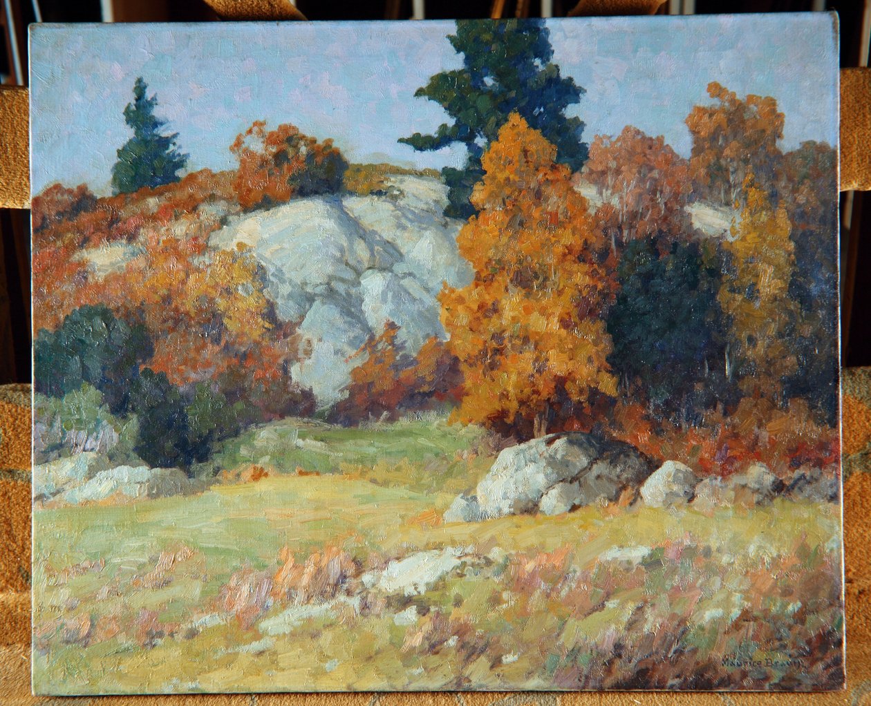 Felsvorsprung im Herbst, ca. 1929 von Maurice Braun