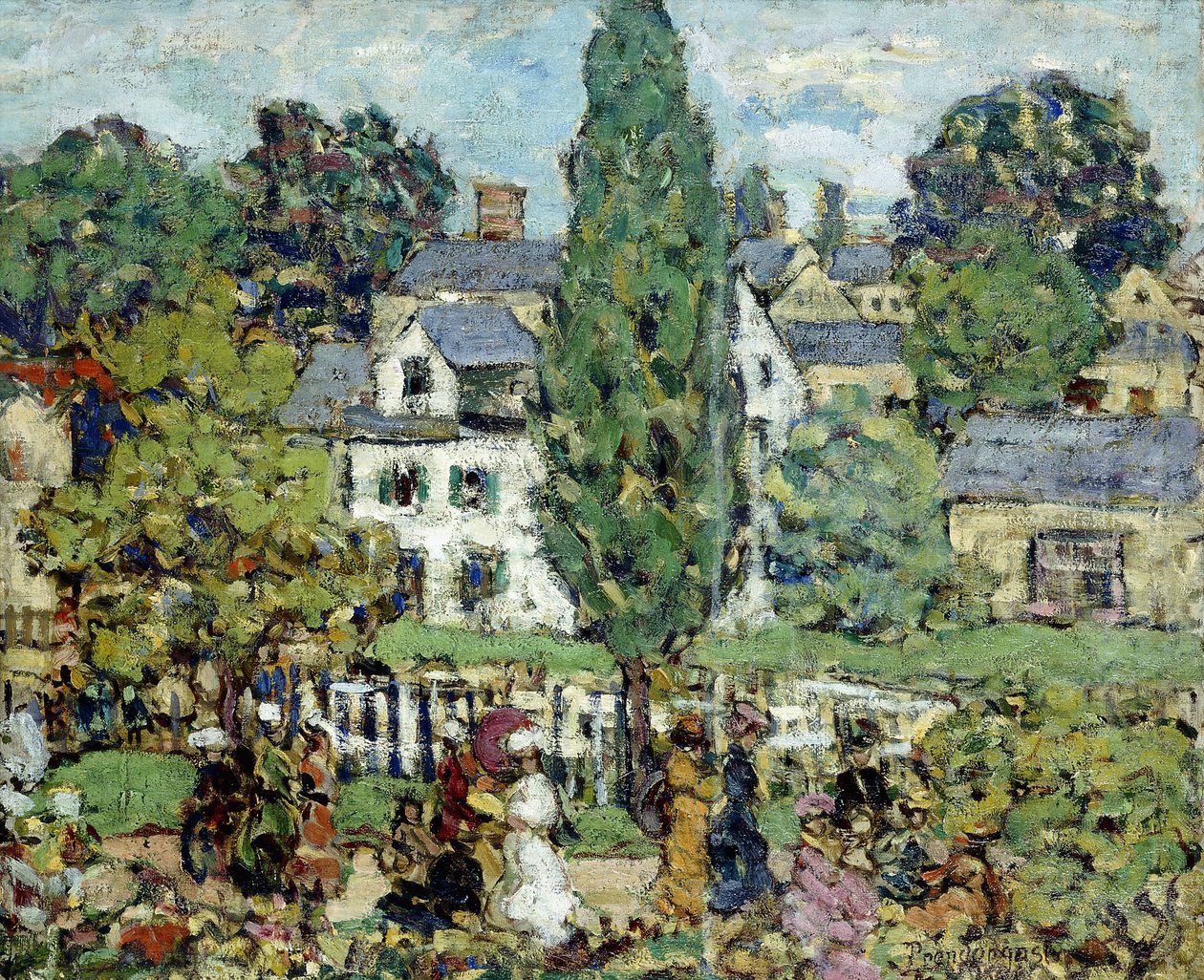 Nachmittagsspaziergang, Sommer von Maurice Brazil Prendergast