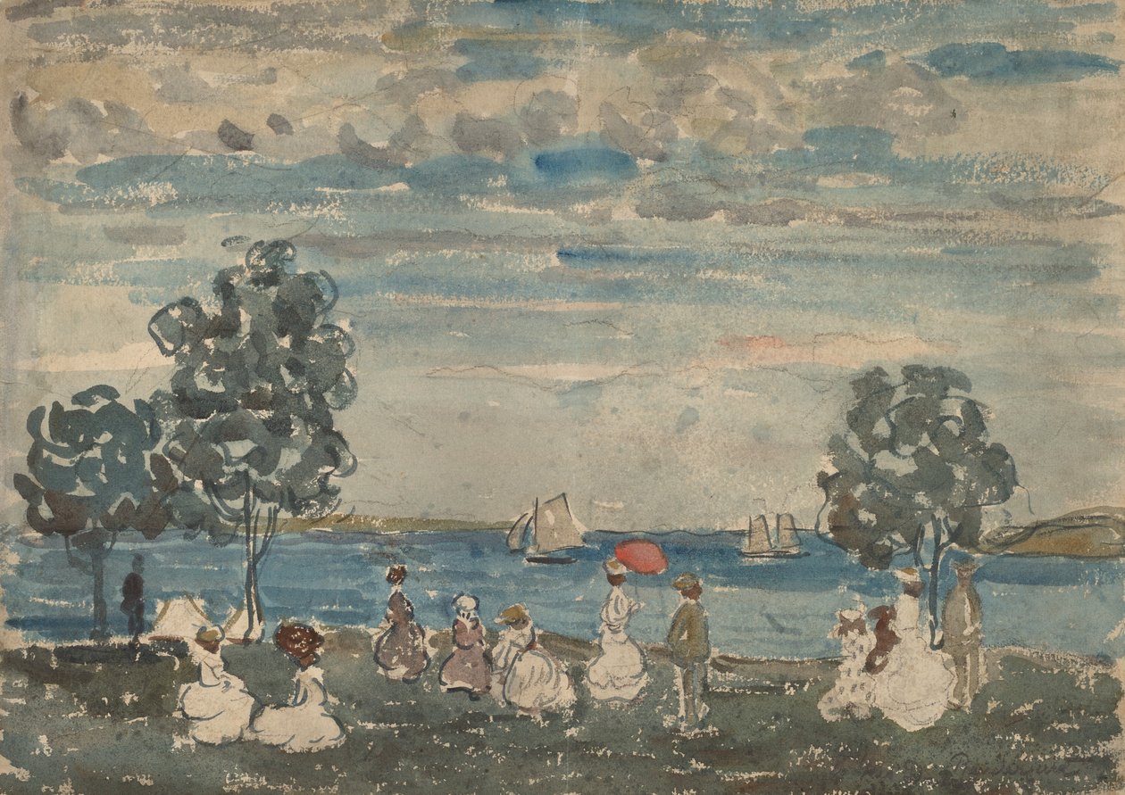 Figuren am Strand, 1910-1915 von Maurice Brazil Prendergast