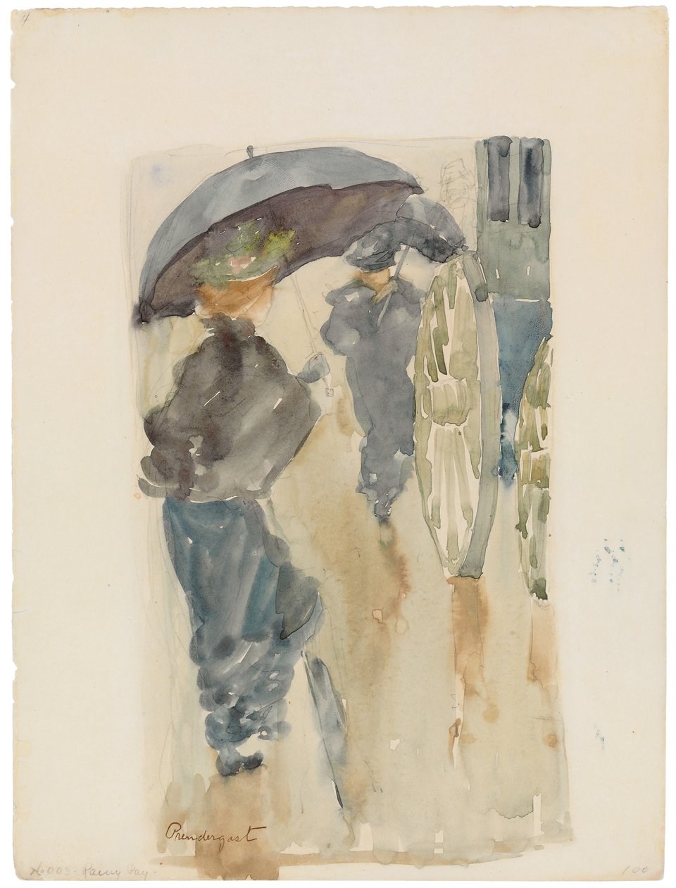 Regentag, ca. 1893-94 von Maurice Brazil Prendergast