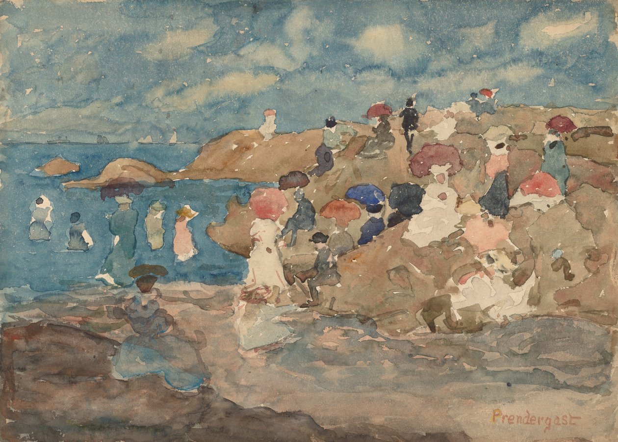 Revere Beach, ca. 1896 von Maurice Brazil Prendergast
