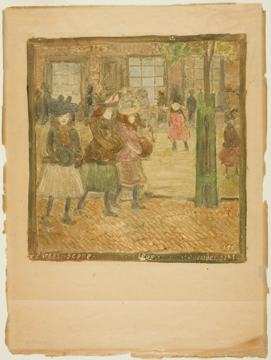 Straßenszene von Maurice Brazil Prendergast