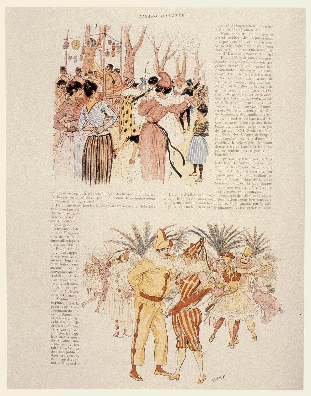Karneval in Nizza, 1894 von Maurice Charles Mathieu Bonvoisin