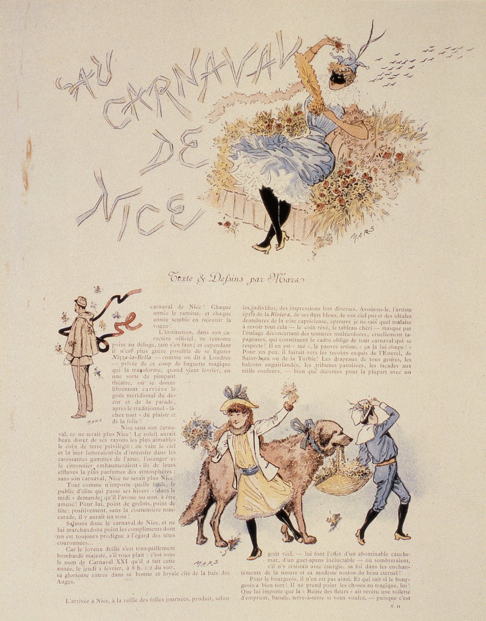 Karneval in Nizza, 1894 von Maurice Charles Mathieu Bonvoisin