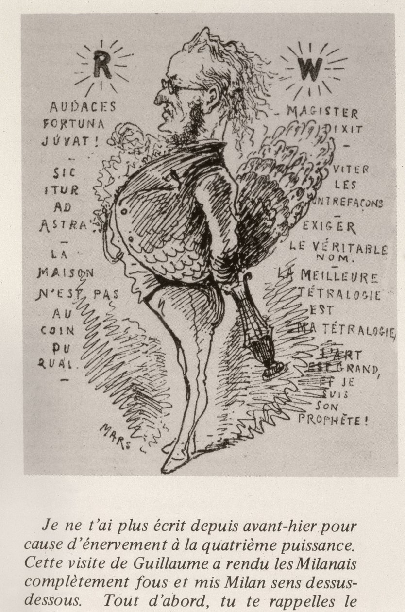 Richard Wagner, ca. 1875 von Maurice Charles Mathieu Bonvoisin
