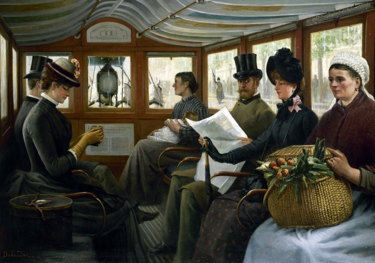 In einem Omnibus, 1885 von Maurice Delondre