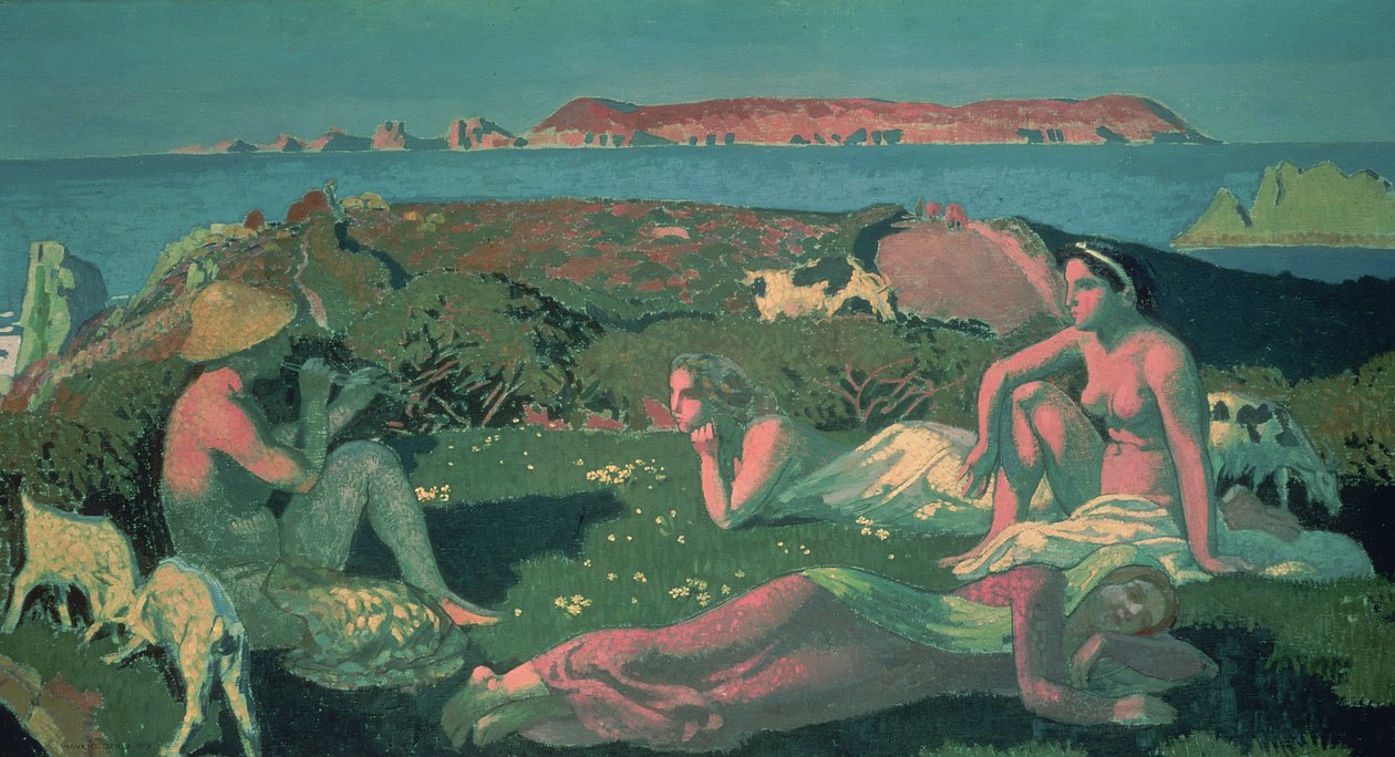 Eine Meereslandschaft in Grüntönen von Maurice Denis