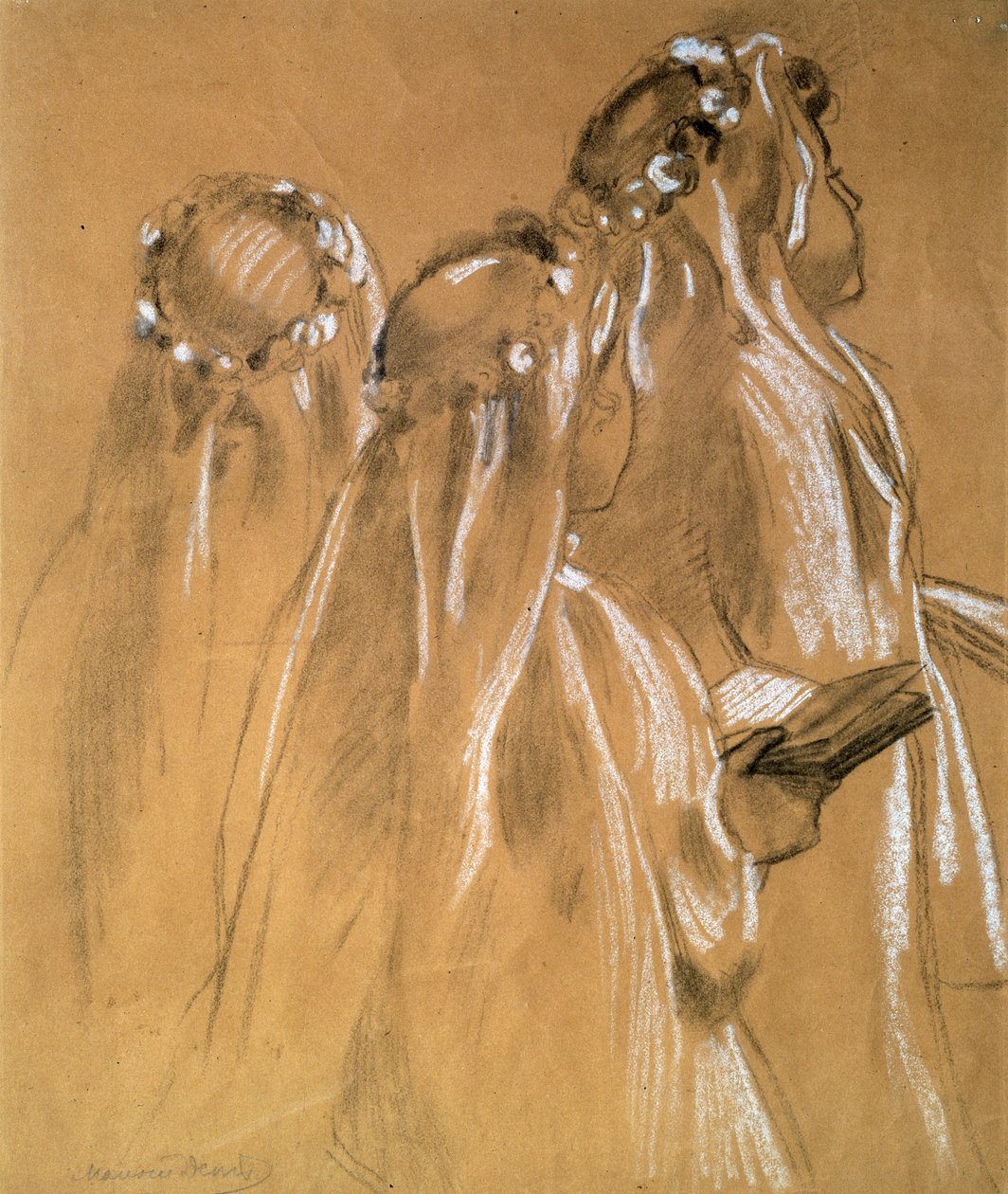 Mädchen mit den Girlanden, 1905-1906 von Maurice Denis