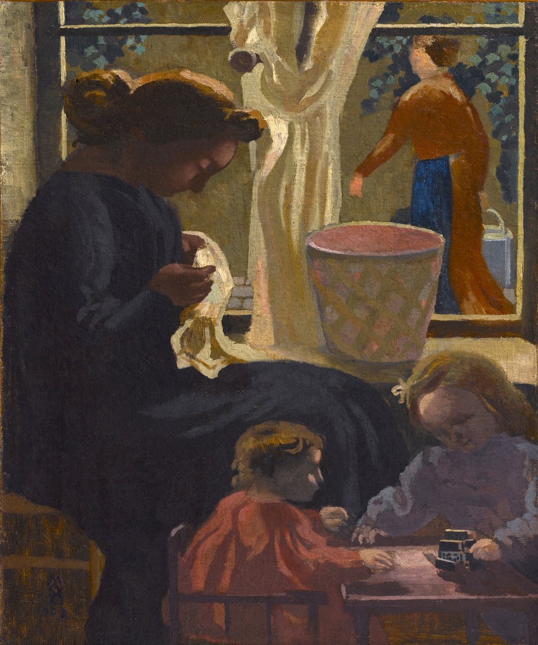 Intimität oder Flickerin am Fenster von Maurice Denis