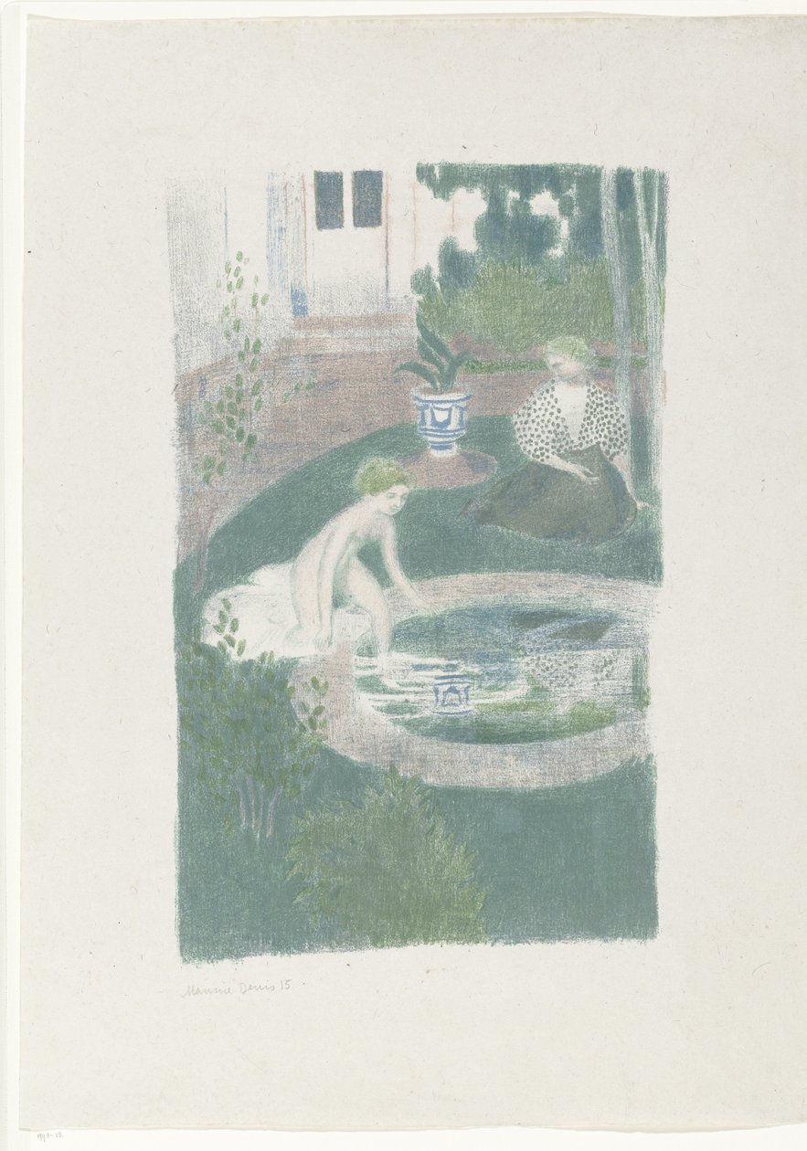Das Spiegelbild im Brunnen von Maurice Denis