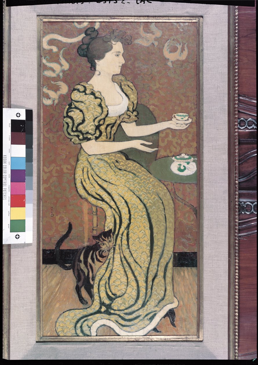 Madame Ranson und ihre Katze, ca. 1892 von Maurice Denis