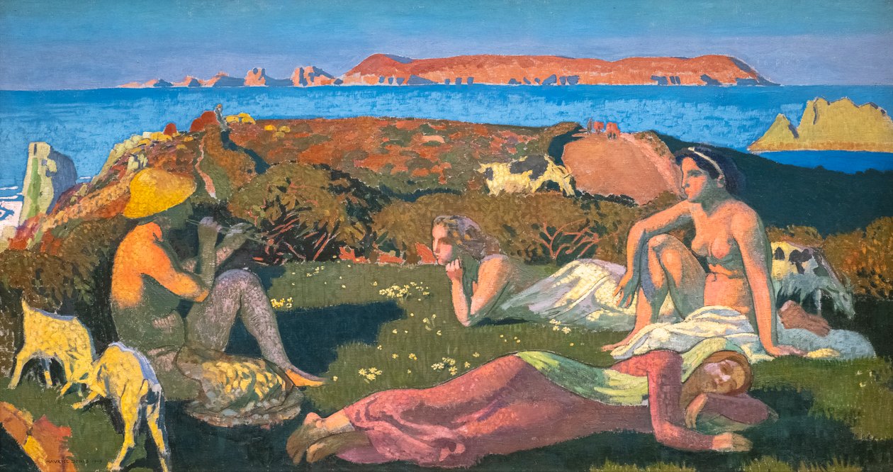 Der grüne Strand. Perros-Guirec von Maurice Denis