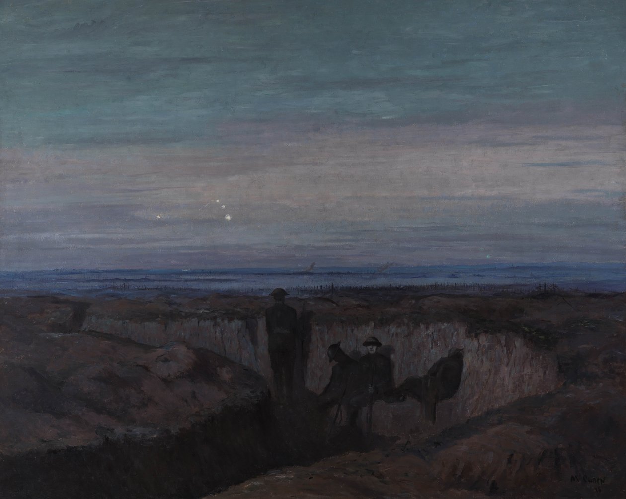 Morgendämmerung am Ouse-Graben, 1918 von Maurice Galbraith Cullen