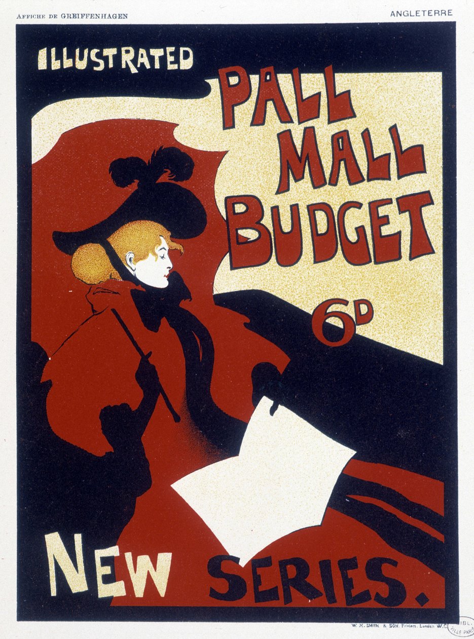 Plakat für "Illustrated Pall Mall" von Maurice Greiffenhagen