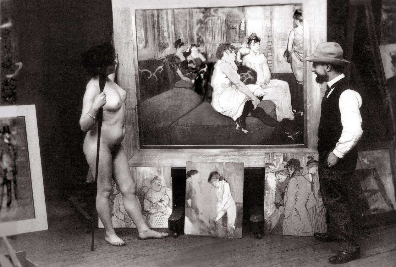 Henri de Toulouse-Lautrec in seinem Atelier von Maurice Guibert