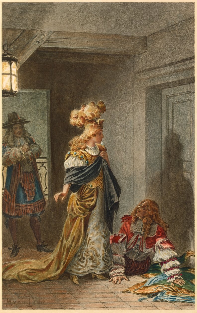 Madeleine Béjart in Psyche (Illustration) von Maurice Leloir
