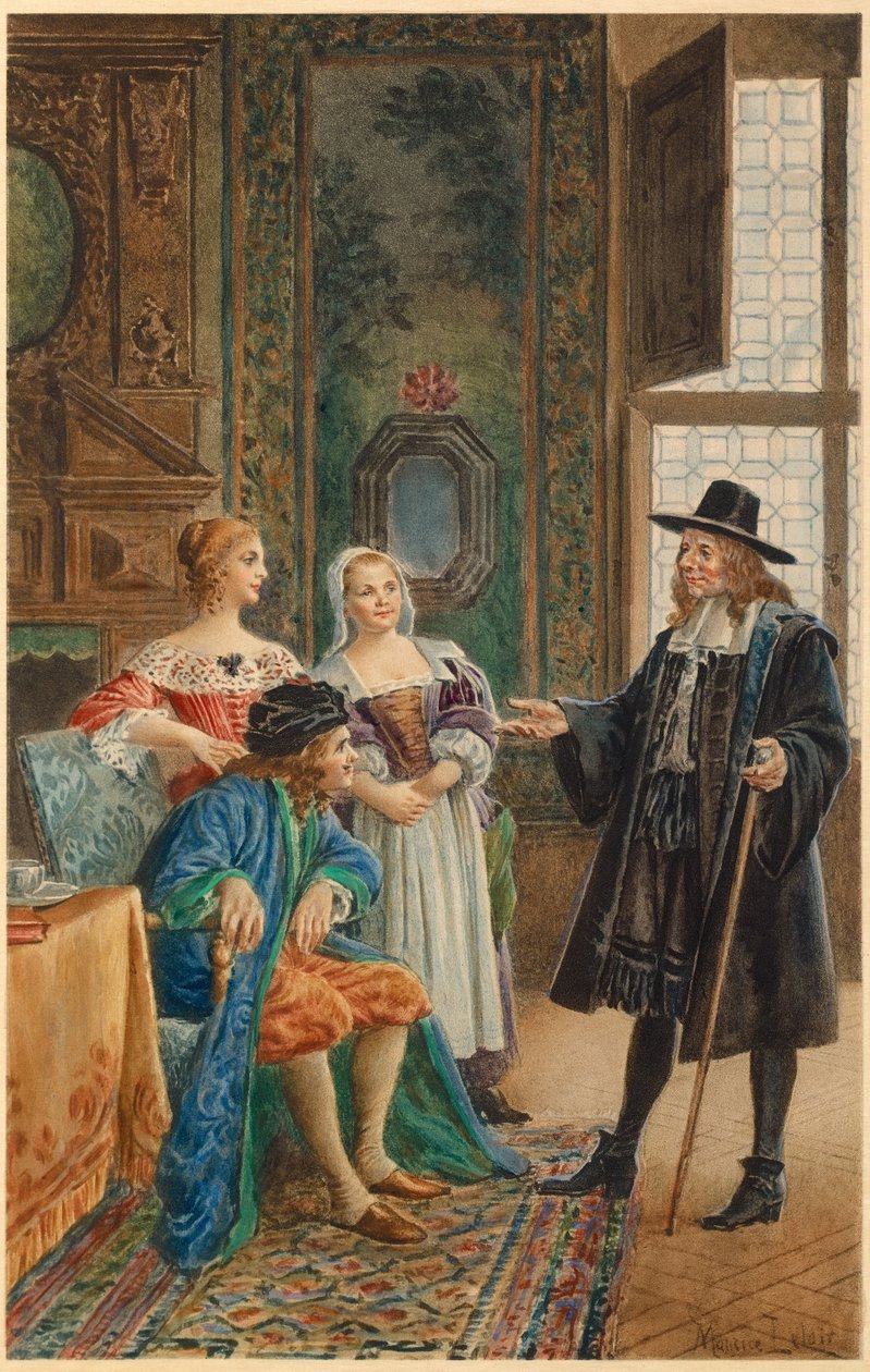 Molière krank (Illustration) von Maurice Leloir