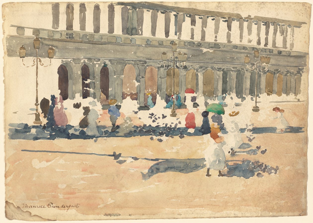 Caffè Florian in Venedig von Maurice Brazil Prendergast