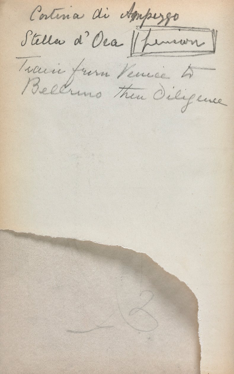Italienisches Skizzenbuch: Notizen (Seite 3) von Maurice Prendergast