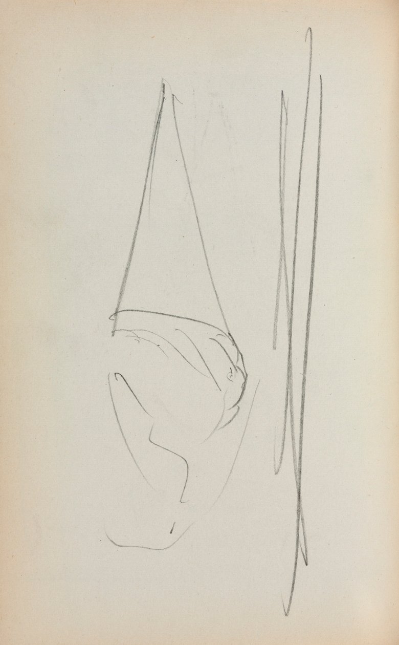 Italienisches Skizzenbuch: Segel (Seite 69) von Maurice Prendergast