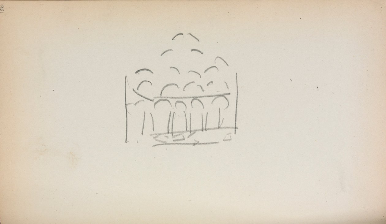 Italienisches Skizzenbuch: San Marco (Seite 186) von Maurice Prendergast