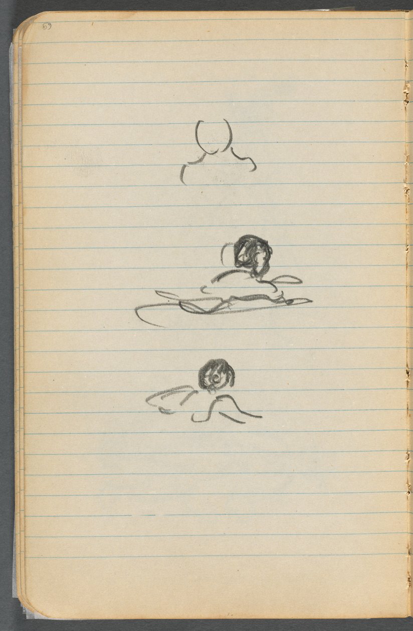 Skizzenbuch, Seite 069: Figuren von Maurice Prendergast