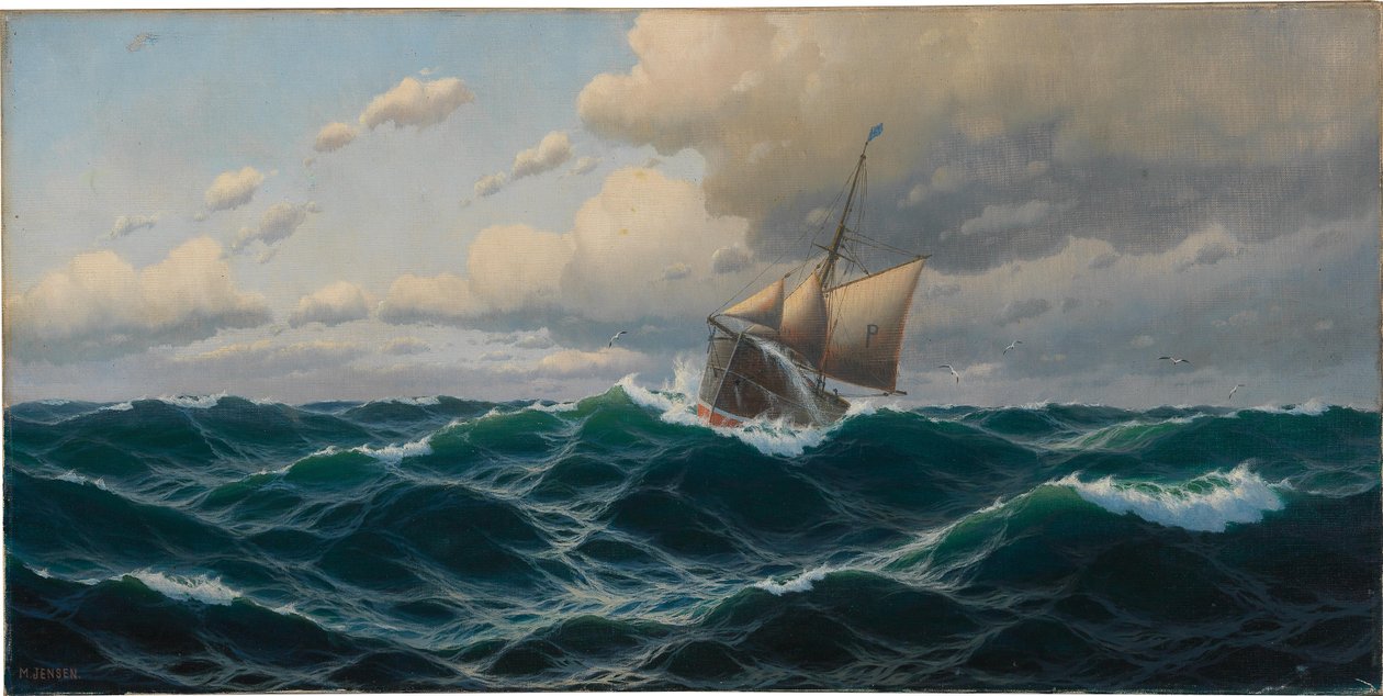 Schiff auf hoher See von Max Jensen
