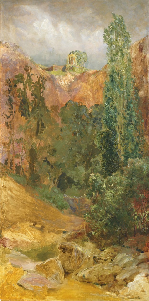Felsschlucht, 1884-85 von Max Klinger