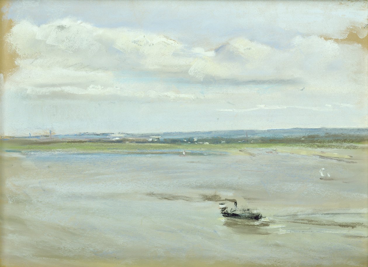 Nach dem Regen (Pastell auf Papier) von Max Liebermann
