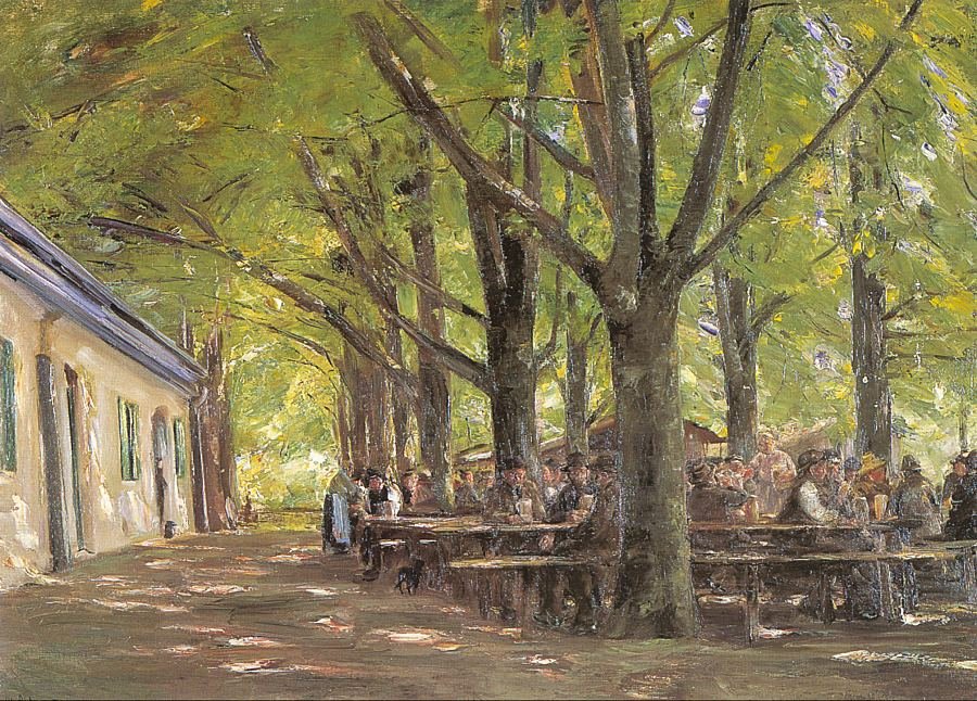 Brannenburger Biergarten von Max Liebermann