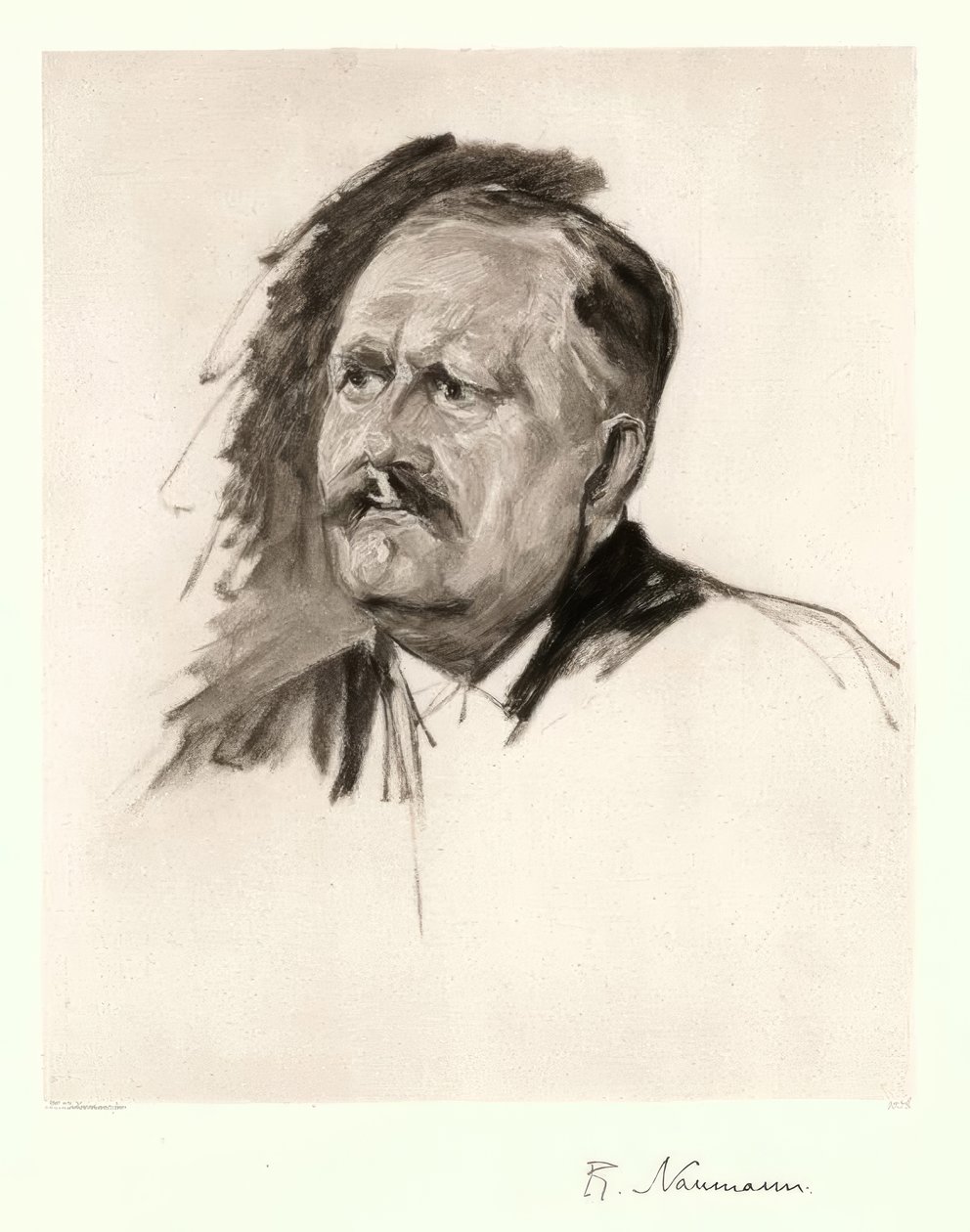 Fr. Naumann / Porträt von M. Liebermann von Max Liebermann