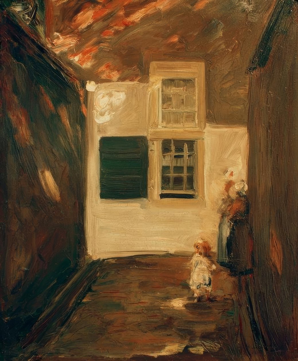 Gasse in Leiden von Max Liebermann